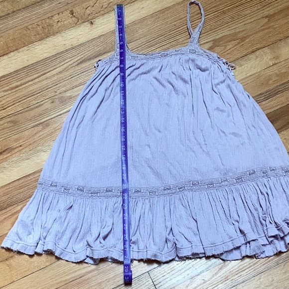 FREE PEOPLE | Sweet Thing Lace Up sides Tunic Dress in lilac | Size XS - Picture 10 of 10